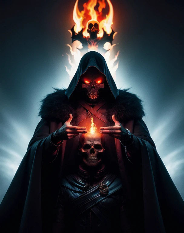 Supreme God of Death, Dark and evil skull  