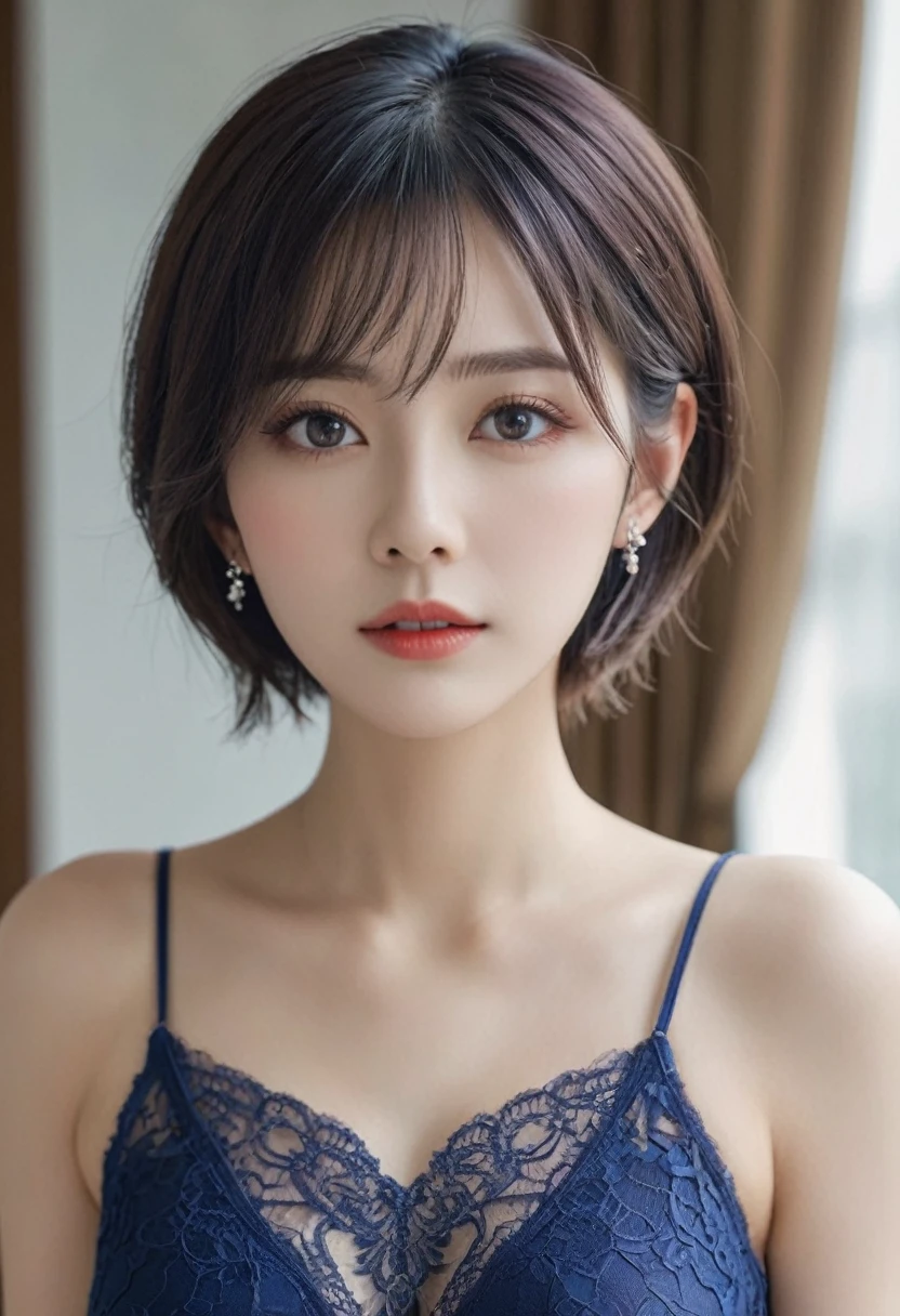 ((Best quality, 8k, Masterpiece :1.3)), 1girl, Pretty woman with emphasizing slender abs :1.3, (random hairstyles, Huge breasts :1.2), swimsuit:1.2, ((Ruins)),　 rubble、 Ultra-detailed face, Detailed eyes, Double eyelid