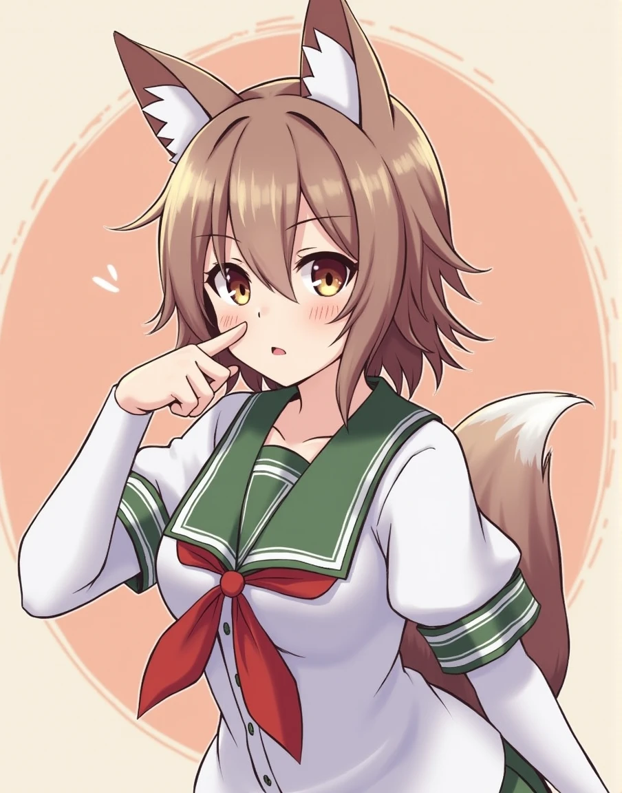 Houshou Marine with fox ears