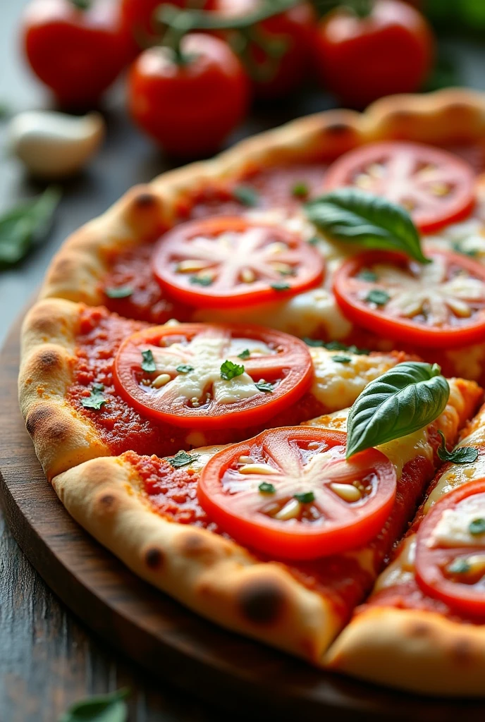 generate a photo of tomato pizza