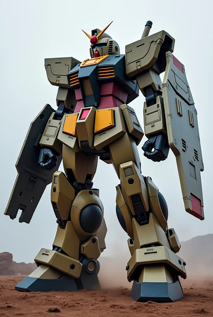 Giant Mech Gundam design that uses massive Gauntlets on its hands for Melee attacks 