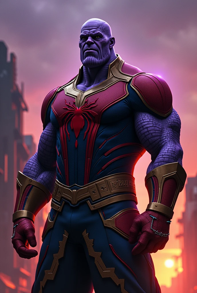 Thanos as spider man