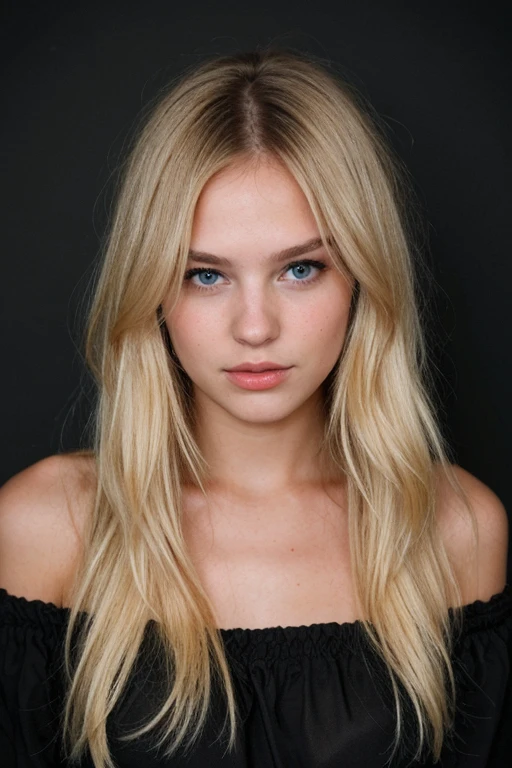 Super cute blonde in dark theme