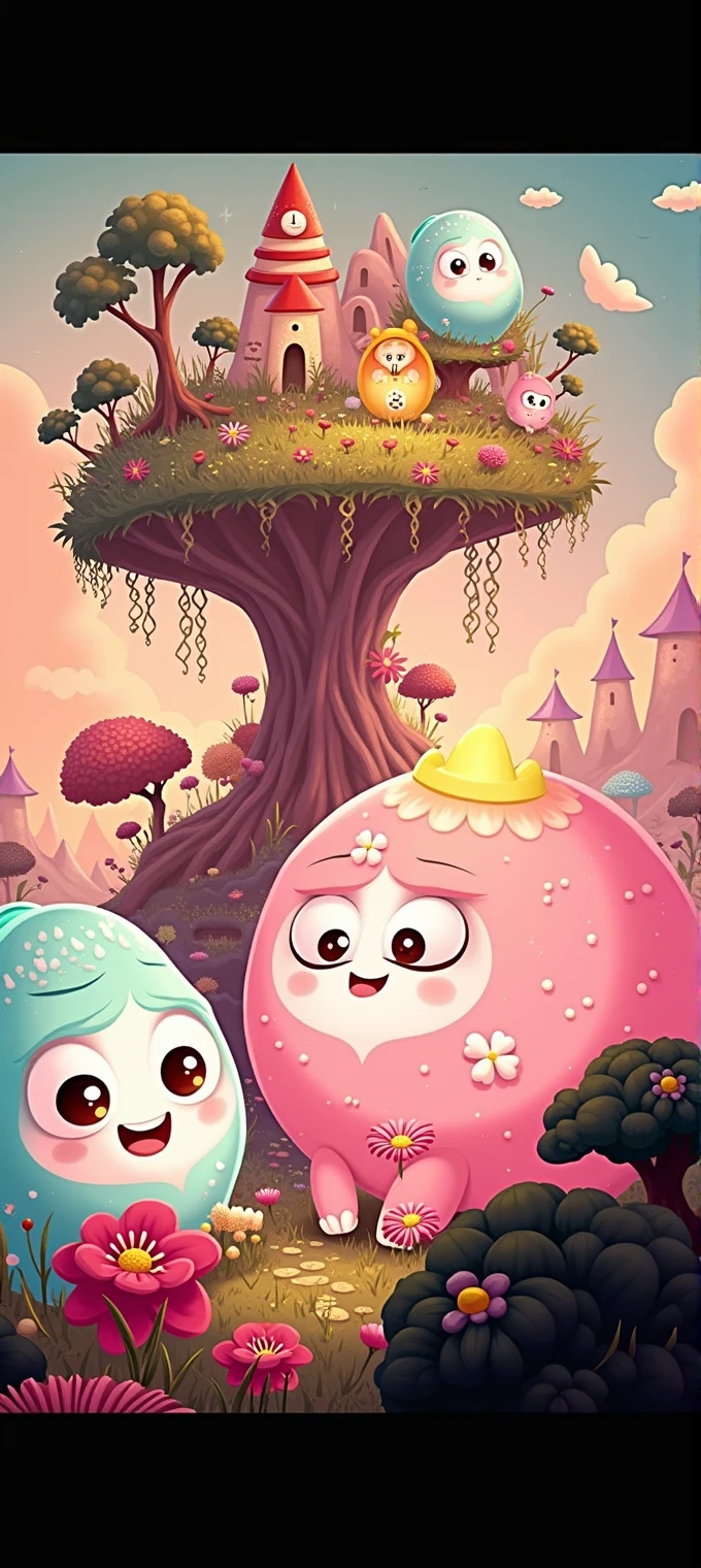 make it so beautiful in cartoon