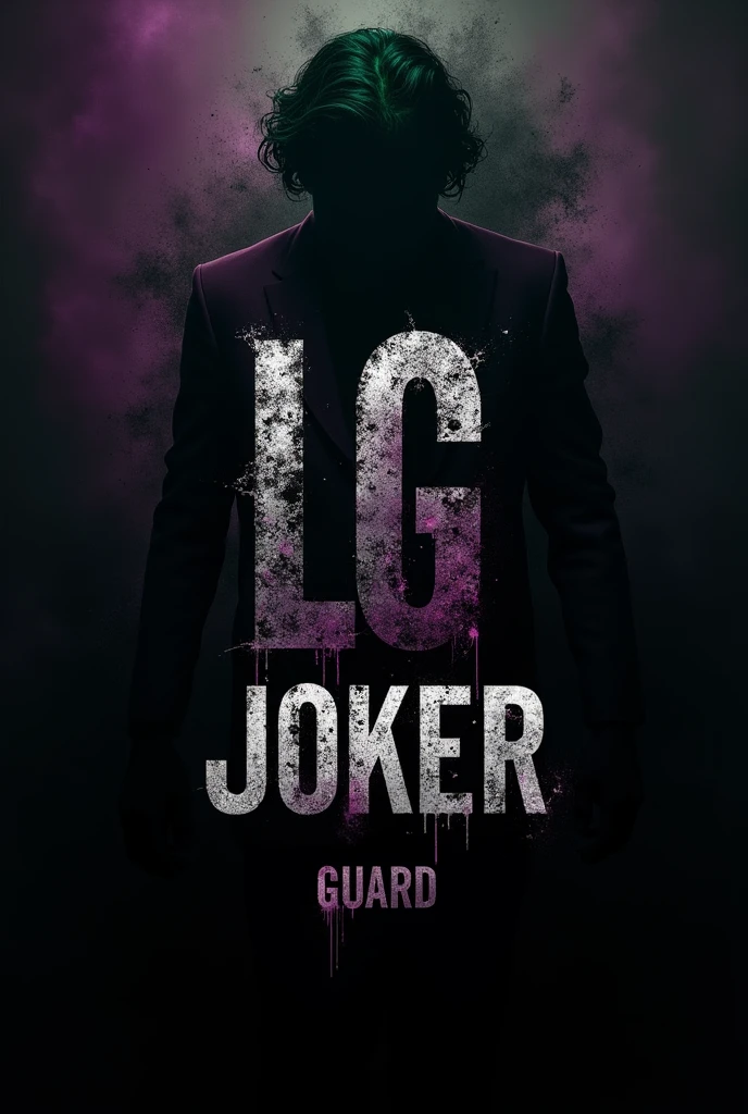 The logo says "Last Guard" And Abbreviated "LG" Joker themed or have a shadow of anime joker as background