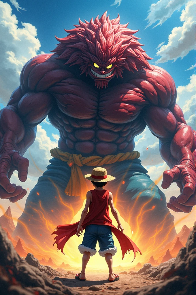 Monkey d luffy gear 5, saytama