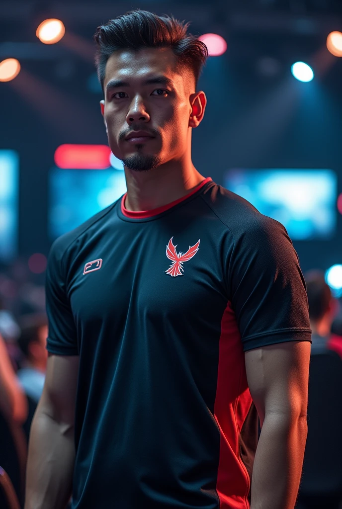 eSports jersey with small phoenix logo on right male