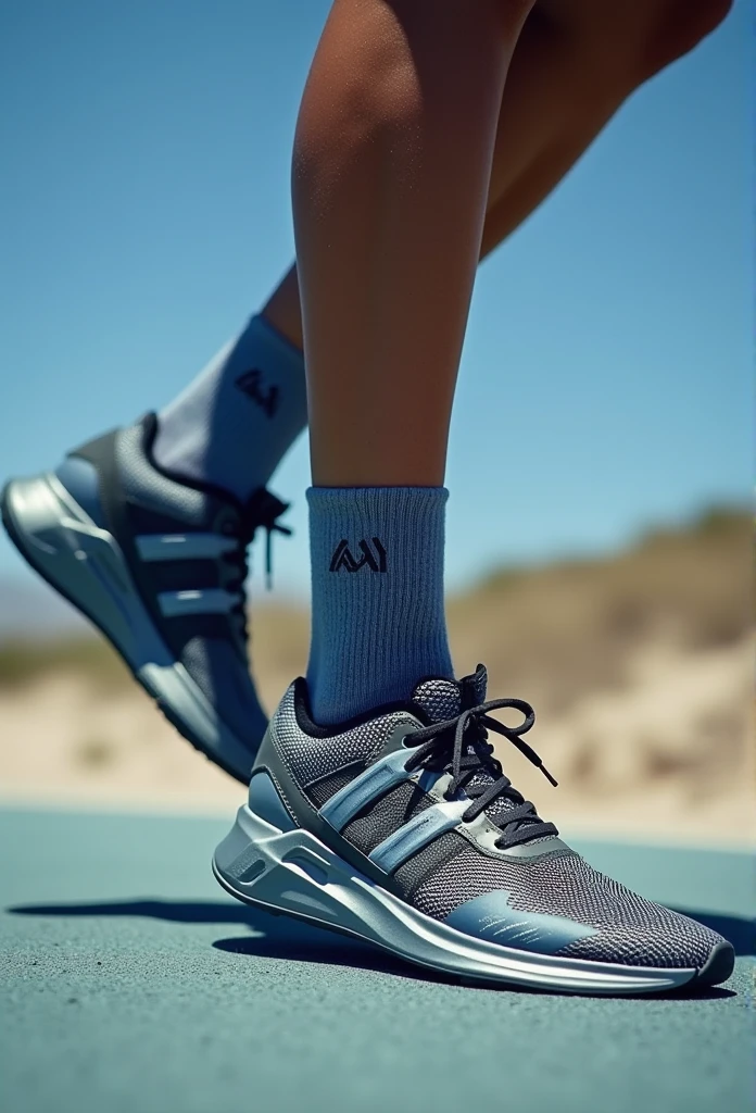 Futuristic running shoes