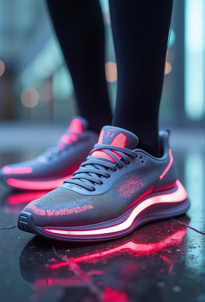 Futuristic running shoes