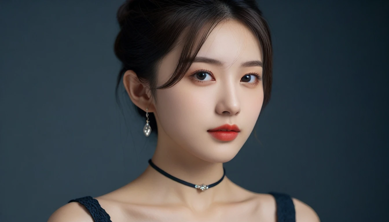 8k, Ultra-high resolution, Highest quality, masterpiece, 三分割法によるphotograph,Surreal, photograph, 1 Girl, (:1.3), pretty girl, Cute Face, 細部までBeautiful Eyes, 細かくdetailedに,masterpiece,One Girl:1.2,Japanese female announcer,cowboy shot,grin,Black short hair,Messy bun hair,((vampire:1.4)),awe, Natural skin texture、(Medieval European Dress Clothing:1.4)、(Colorful costumes:1.4)、Attractive girl、16 years oldmale body:1.4)、(女の子のポートレートphotograph:1.4Photorealistic images:1.4),Fantasy art,(Beautiful Face:1.4),Beautiful and attractive eyes、Beautiful Eyes、(Tight waist:1.4)、(9 Beautiful girls with perfect body proportions:1.4),Red lips,(choker:1.4),Looking at the audience,(((Ideal body type))),A-cup small breasts :2,、Portraiture:2、Perfect Anatomy、鮮明なdetailed、detailed,Fashion magazine cover,Thin lips,Gray background ,完璧でBeautiful Face ,完璧でCute Face, Skin with attention to detail, Perfect limbs、Narrow waist,Looking at the audience,(((Ideal body type))),A cup small breasts :2,Portraiture:2,Perfect Anatomy,鮮明なdetailed,detailed,Surreal,Light and shadow,moonlight