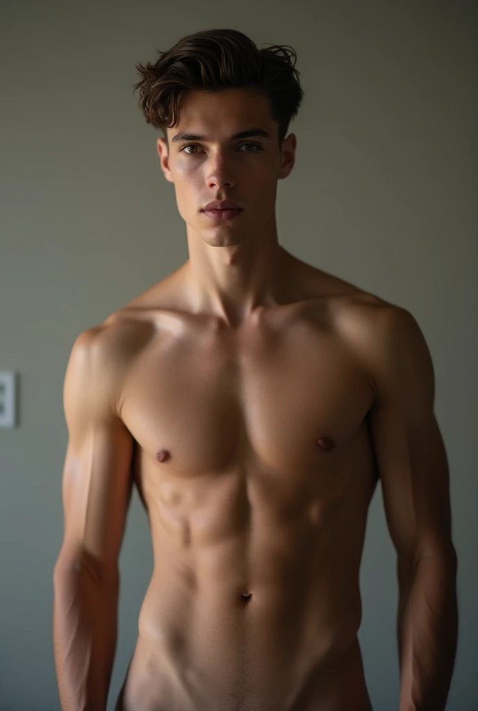 Handsome boy naked with penis