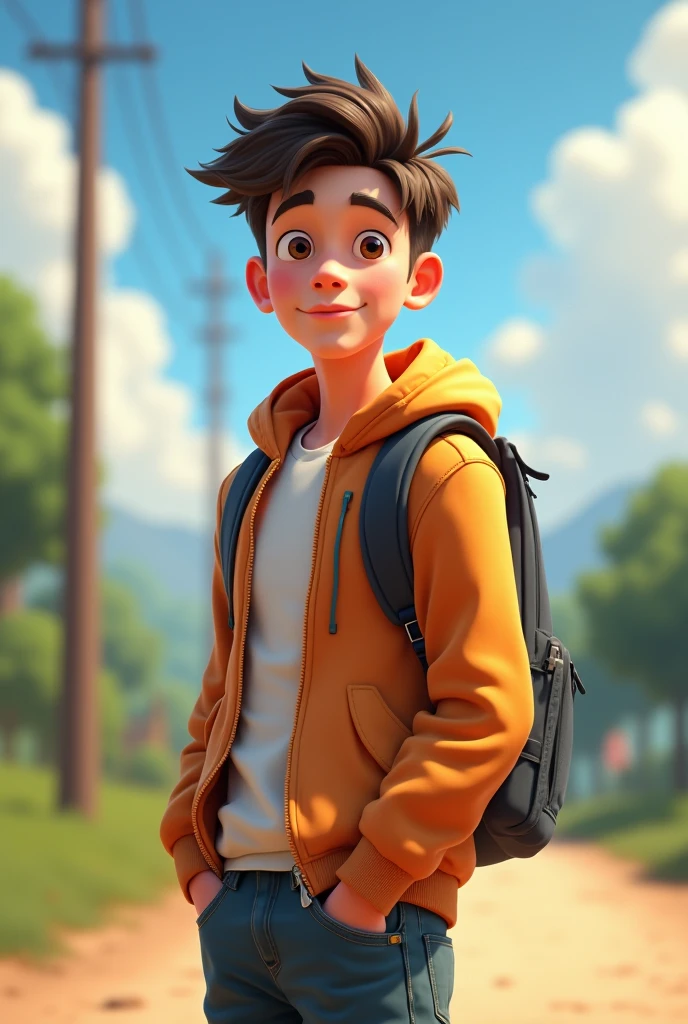 animation 18 year old boy full body