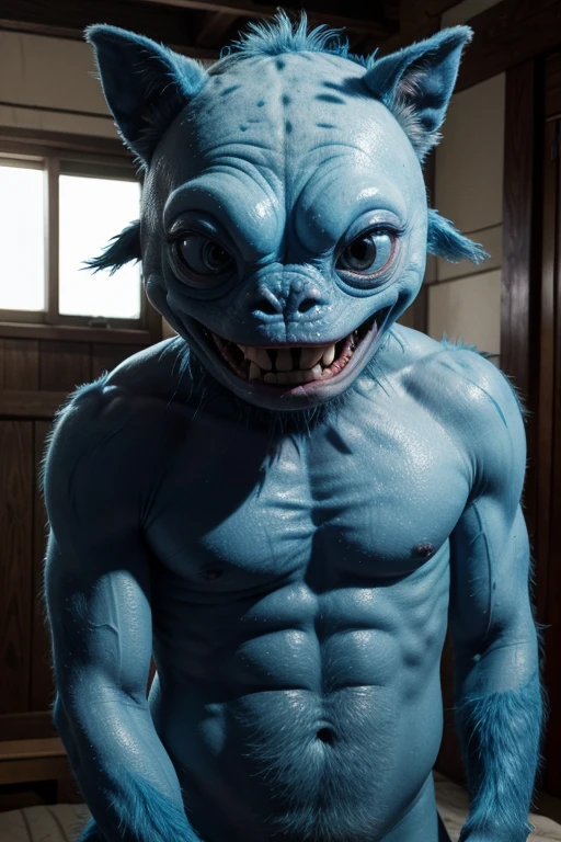 Blue ugly creature