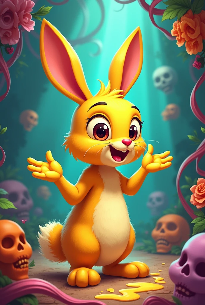 Yellow rabbit speaking:bro i was with carlo for calaca bro I was melting