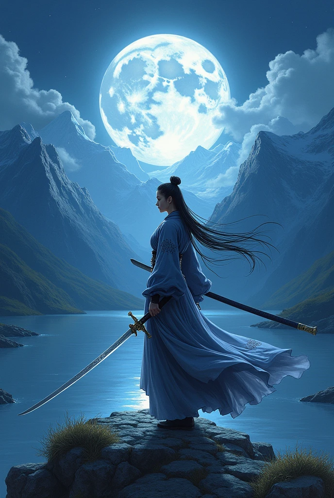 Beautiful Swordsman of the Moonlit Night