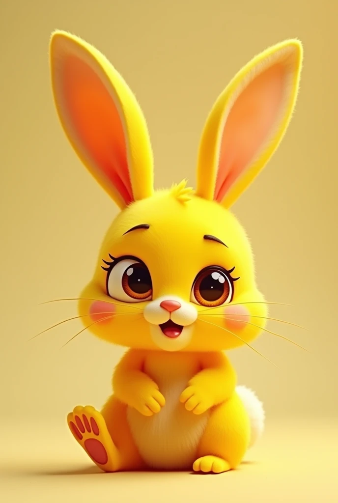 Yellow rabbit speaking:bro i was melting🥵
