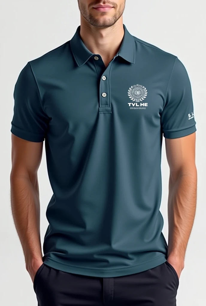 a woman in a gris shirt polo and jeans posing for a picture, collar shirt, gris shirt polo, vestindu camisa polo, in a dark teal polo shirt, in metallic gray, ( ( ( ( Kauai ) ) ) ), metallic gray, du, manga curta, gris, gray dark, in a dark green polo shirt, steel gris body, solid gris