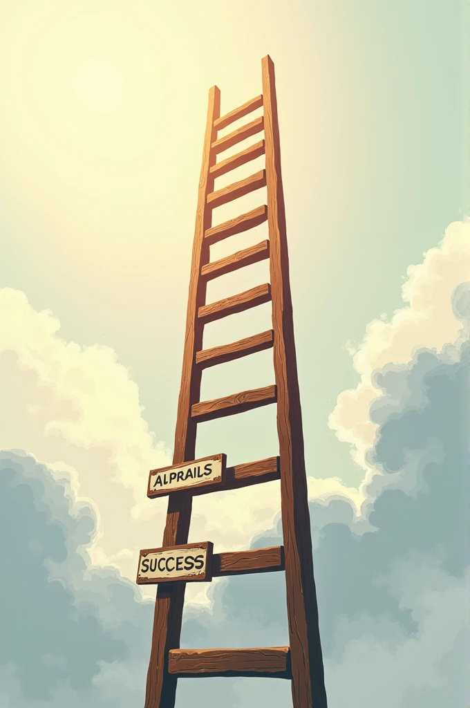 Picture of ladder of success for planning of development