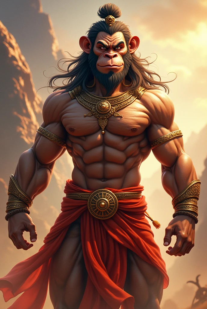Animatic image of Hanuman ji