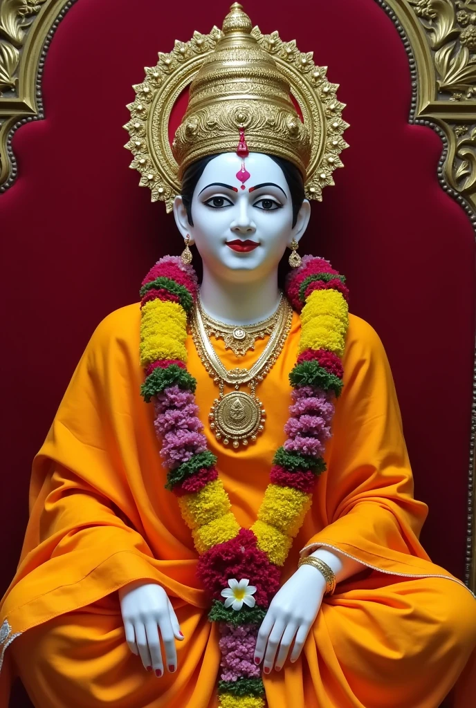 Gopinathji Maharaj is a revered deity worshipped in the Swaminarayan tradition, specifically at the temple in Gadhpurdham. The murti of Gopinathji Maharaj embodies divine grace and tranquility, serving as a focal point of devotion for followers.