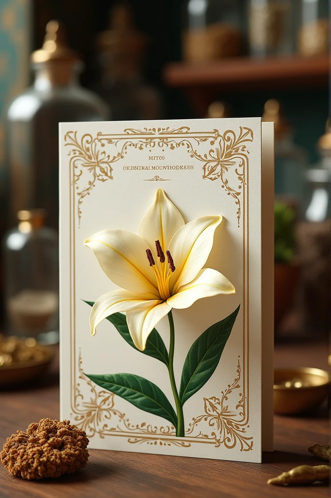 Lily perfume card from Apothecary