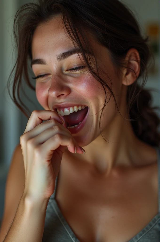 A girl eating her pussy and fucked ger