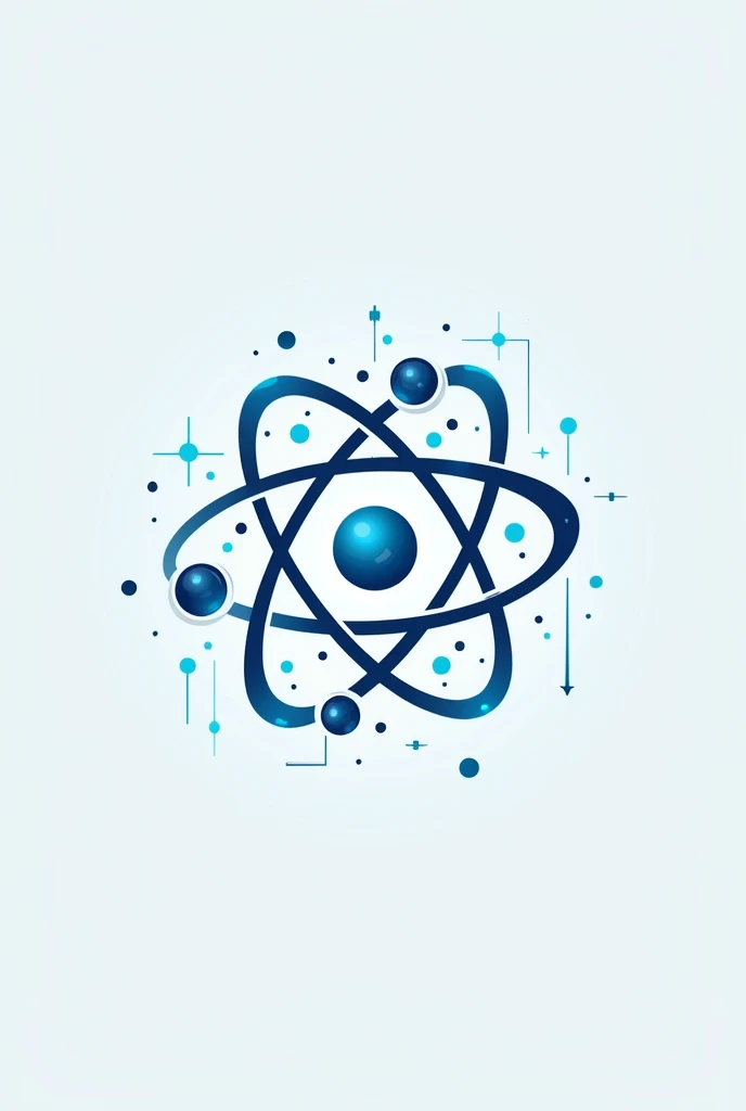 A science logo with atom
