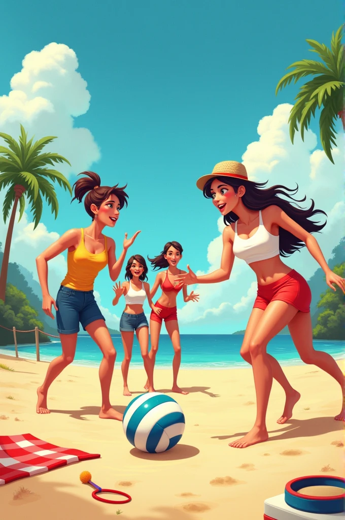 create a meme "looking for volleyball"