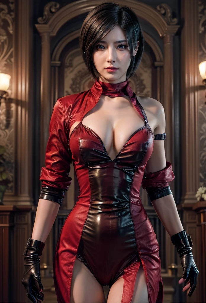 amazing detailed portrait of Ada Wong, highly detailed and realistic face with symmetrical features, ultra realistic skin texture, perfect body, extremely detailed facial characteristics, realistic lighting, best quality, 4k, 8k, high resolution, masterpiece, ultra-detailed, photorealistic, vivid colors, studio lighting, physically-based rendering, naked