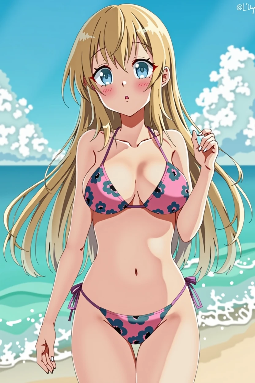 anime Baby summer Beach Bikini