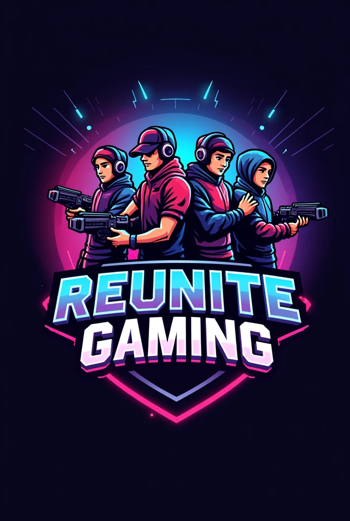 Mobile GAMING Team Logo with "(REUNITE GAMING)" Lettering.