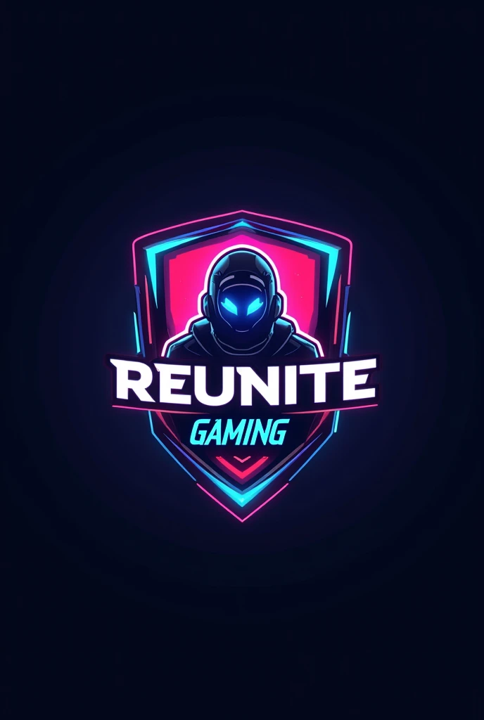 FUTURISTIC Mobile GAMING Team Logo with "(REUNITE GAMING)" Lettering.