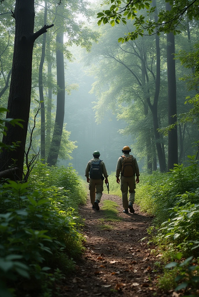 While the Maharashtra Forest Guards are working hard in the forest