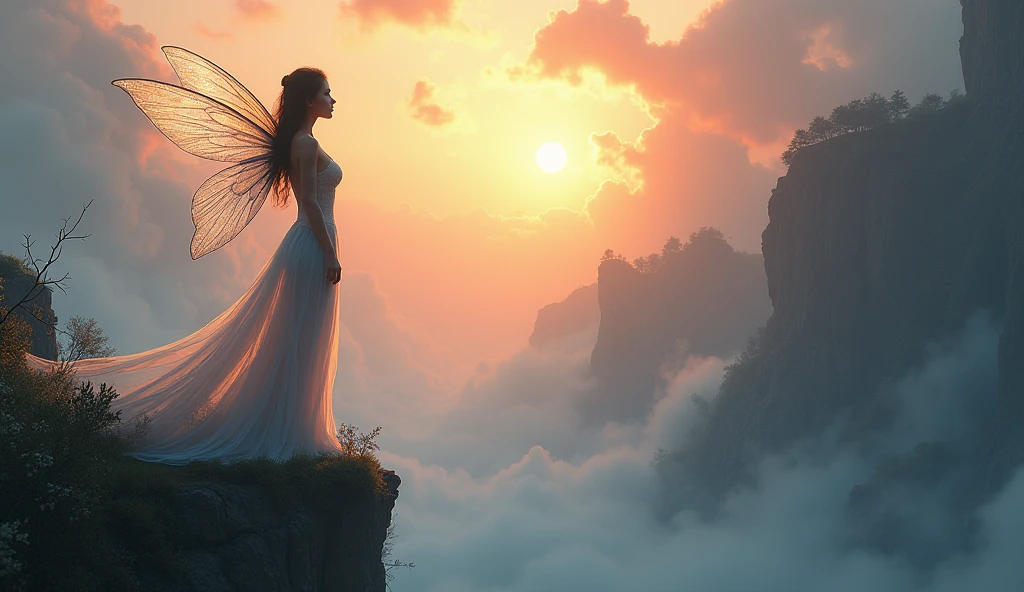 (Best Quality, 8K, Masterpiece: 1.2), Highly Detailed Face, Beautiful Detailed Eyes, Beautiful Detailed Lips, Ultra Detailed Big Breasts, Extremely Profiled Breasts, Extreme Detail Description, Vivid and Intense Colors, Vibrant Colors, Bright Magic Aura, Ethereal Lighting, Arafed image of a cute woman in a skimpy dress is standing on a cliff, Astral Fairy, 8K fantasy art style, Epic Fantasy Digital Art Style, Fantasy Art Style, Beautiful Fantasy Art, Light Effect. Modern Fantasy, Very Beautiful Fantasy Art, Gorgeous Fantasy Lighting, Fantasy Art Behance, Digital Fantasy Art, Fantasy Lighting