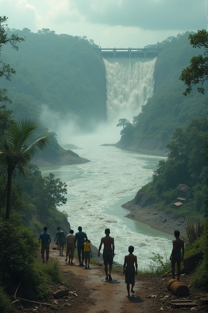 Mulaperiyar dam  breaks down and water damgaes all the vilage 