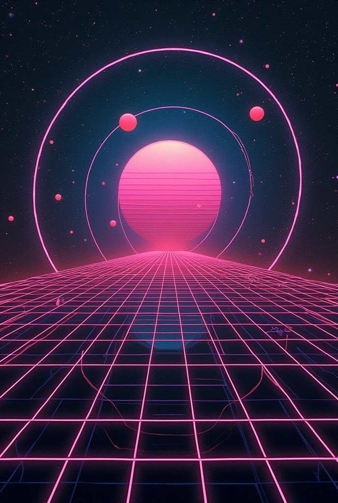 Retro Grid Patterns:
Design Details: 70s grid designs with modern, metallic overlays for a futuristic look.