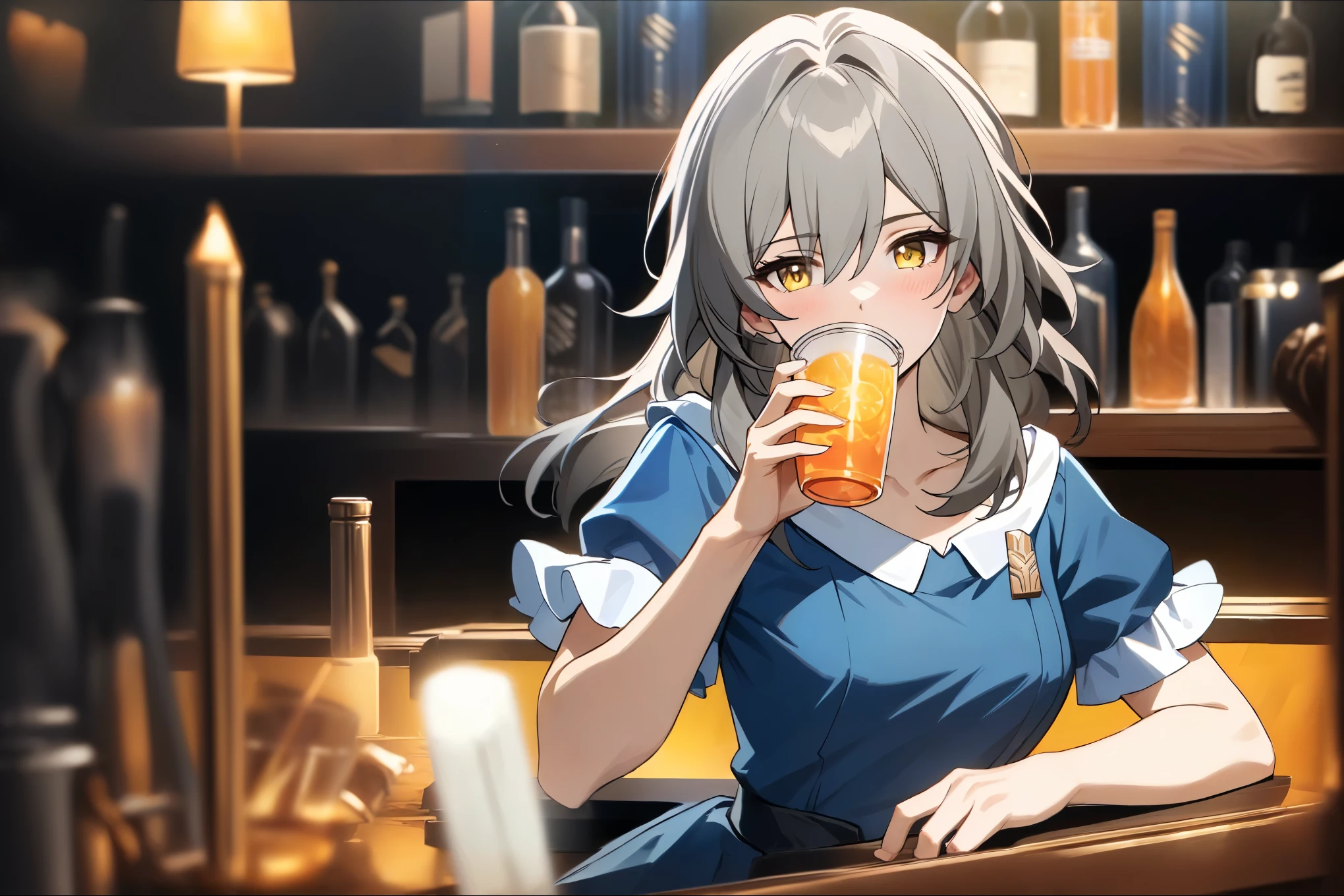 bar, aesthetic masterpiece, beautiful lighting, tavern