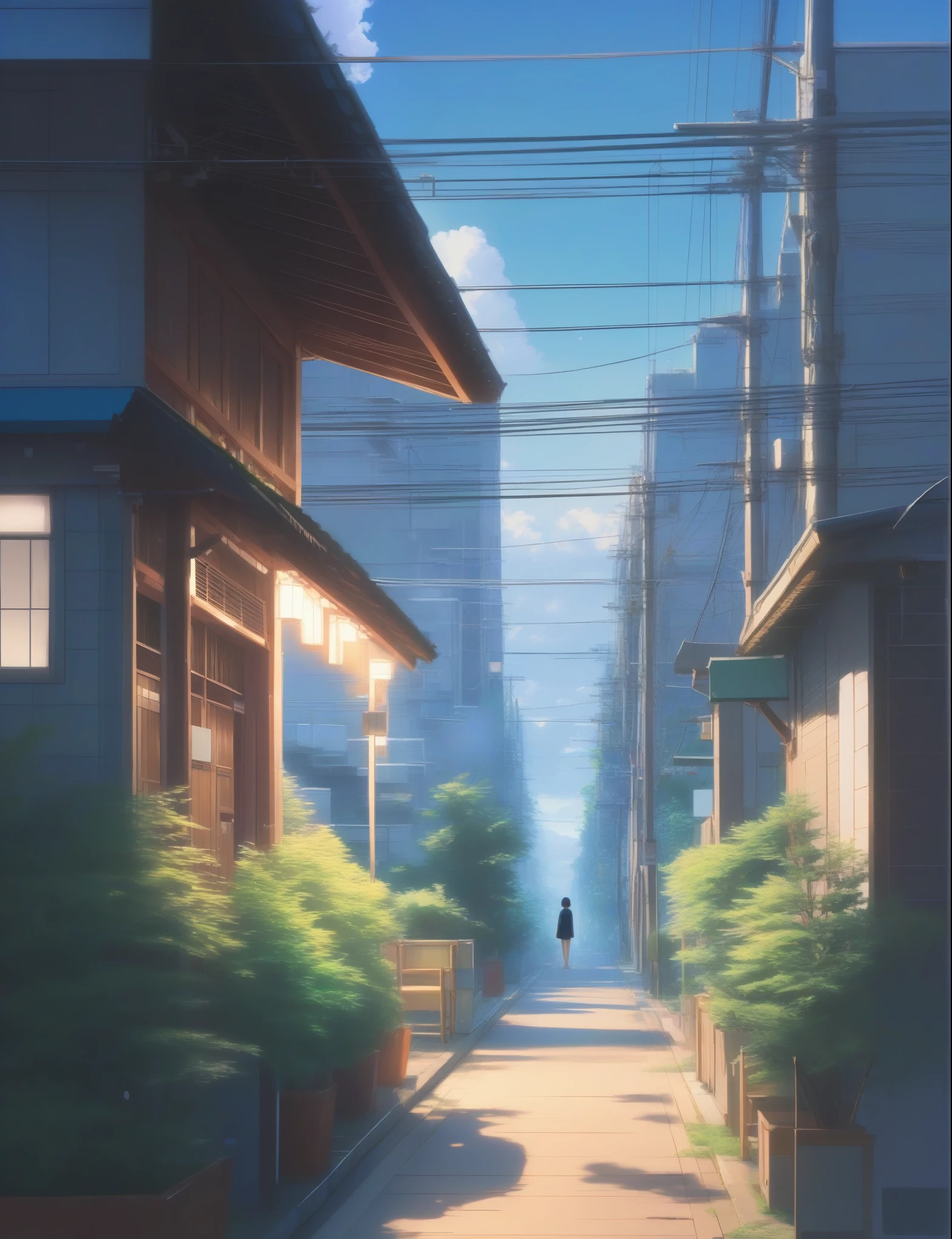 Create healing and soothing illustrations in the style of Makoto Shinkai's animations。The scene conveys the tranquility of a rural landscape,Painted in pastel tones。Let's imagine,Under the full moon night sky,On the green grass。An antique tile house,Surrounded by lush trees and bushes。There are children playing in the attic,Bamboo tables are placed in the yard,Bamboo chair,There are fruits on the bamboo table。The color tone adds a dreamy feel to the scene、Ethereal quality,Seamless color blending,Capturing the serene beauty of the countryside。This illustration invites the viewer into a peaceful pastoral world,Nature's gentle beauty offers respite from the hustle and bustle of everyday life