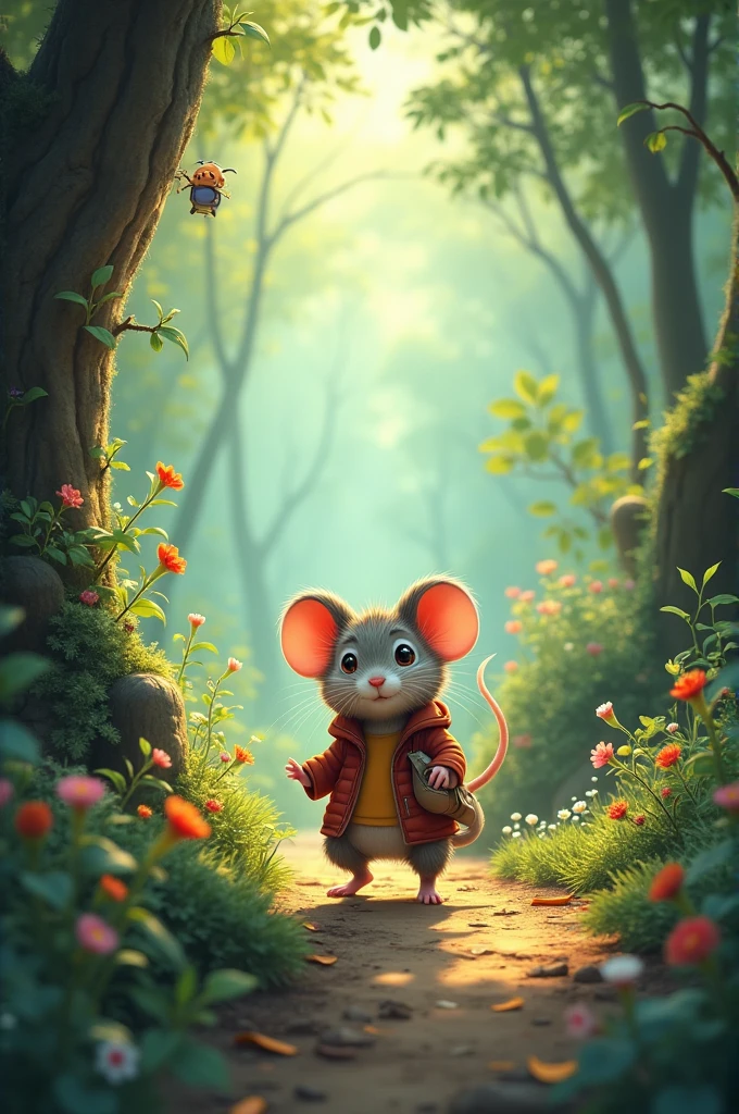 A mouse embarks on a daring adventure that not only provides it with new experiences but also teaches it that the beauty and uniqueness of every place are understood through the help of others. The mouse's heart remains forever enriched by memories of the forest, illustrating that with courage and friendship, every journey can be extraordinary.