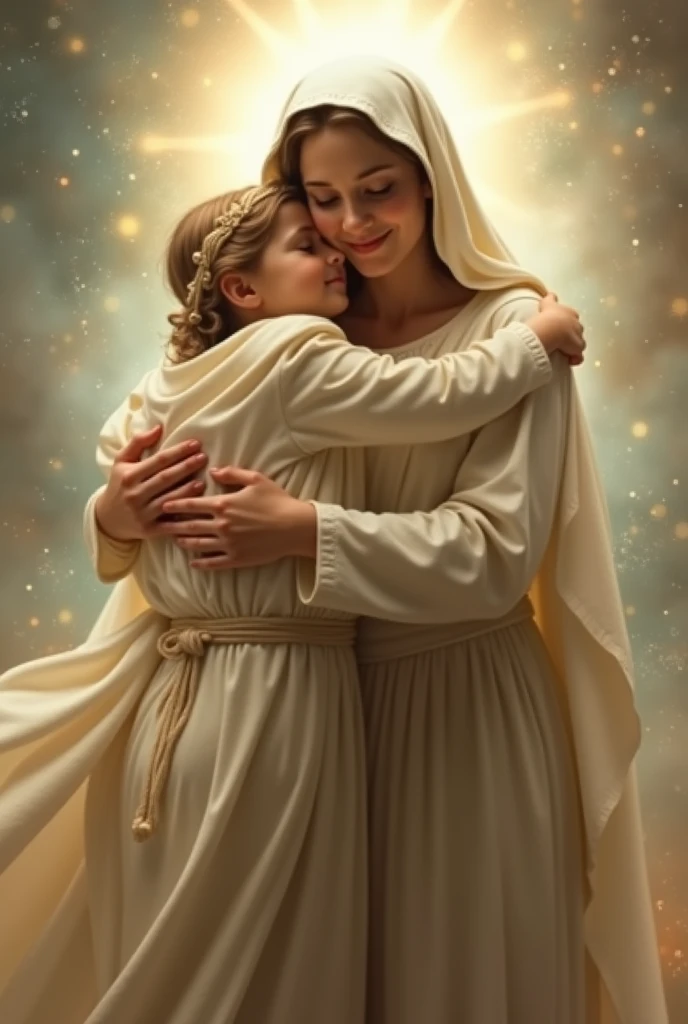 The Virgin Mary hugging me