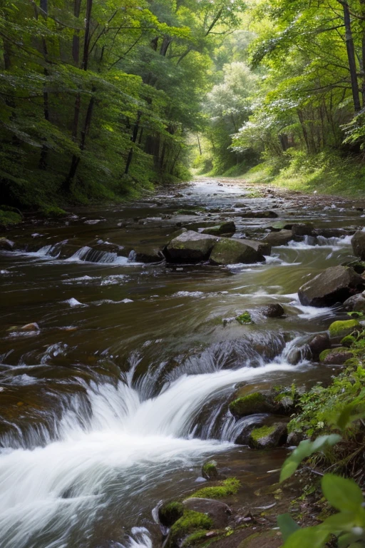 In the hamlet of Woodhull, a rain-swollen creek