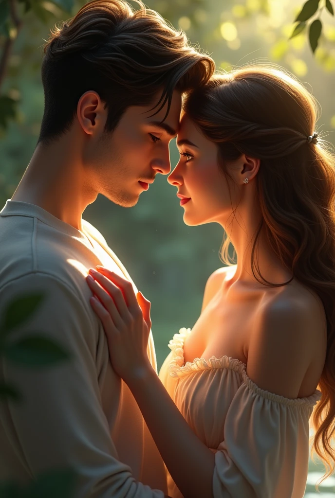 handsomE boy kissing girl hand
