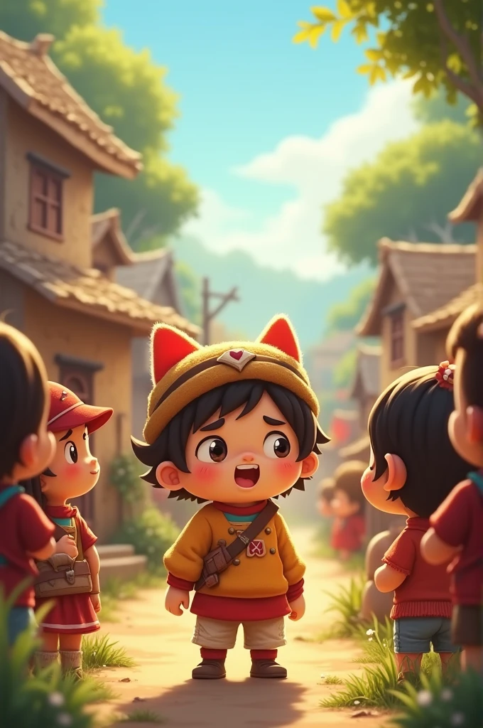 In this way, Chuhi's small but brave adventure taught it a great deal and gave its life a new direction. The villagers were amazed by its stories and praised Chuhi's bravery. Chuhi demonstrated that true happiness comes from embracing and overcoming any challenge.