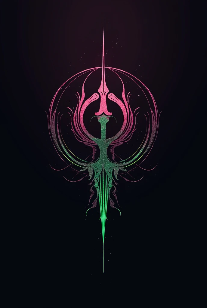 Logo created for piercing studio called Titanium Art, with magenta colors, and DARK GREEN, representing a consolidated and luxurious brand