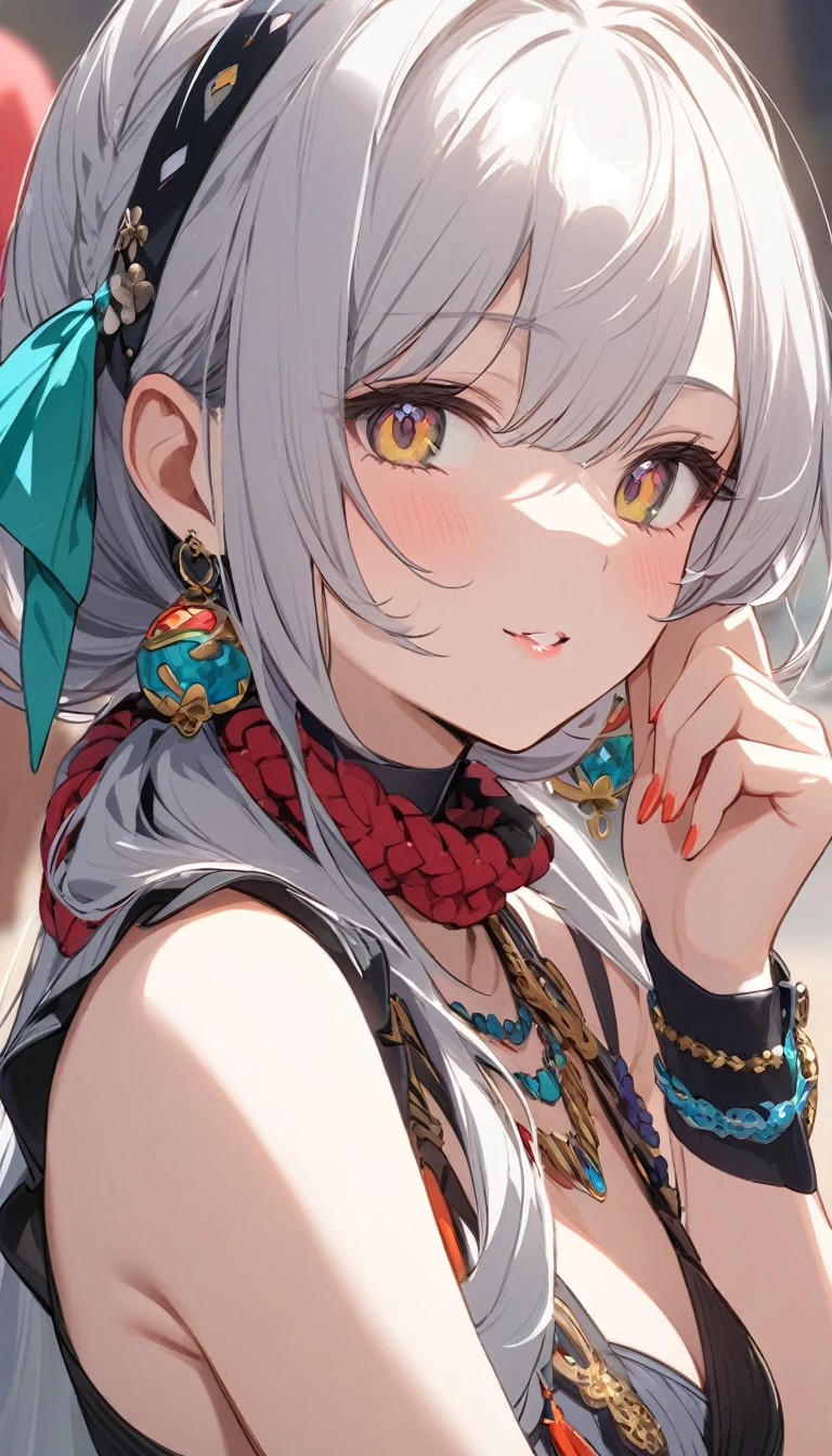 Girl wearing accessories