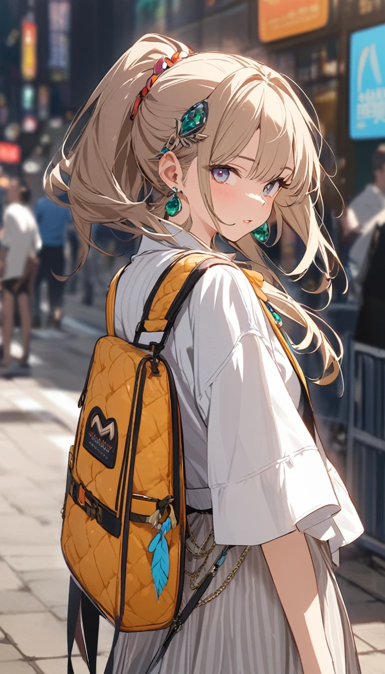 Girl wearing accessories