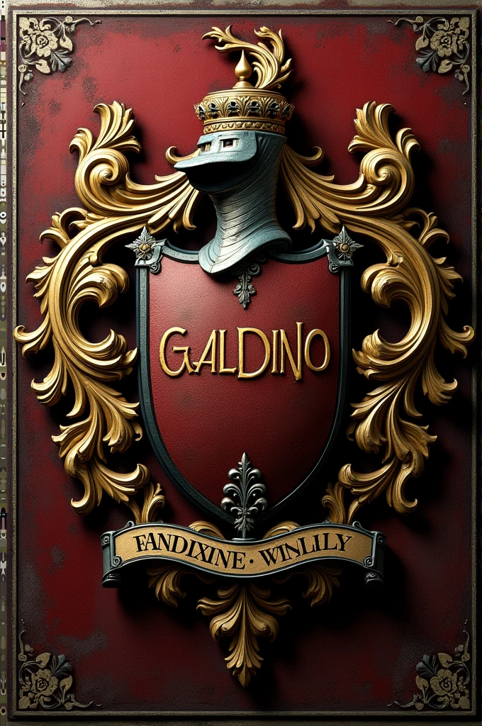 Written coat of arms: GALDINO.