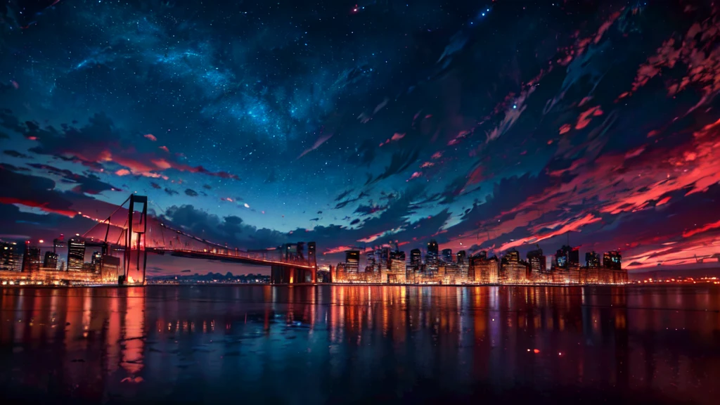 high quality, night sky, overcast, (clouds), dark, scenery, glitch effect, (8K, RAW photos, best quality, masterpiece: 1.4)