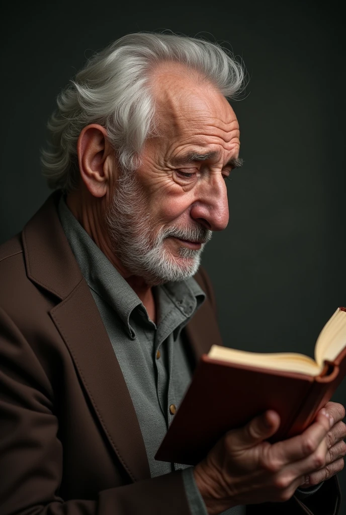 A old man being penetrated for holding quran and crying