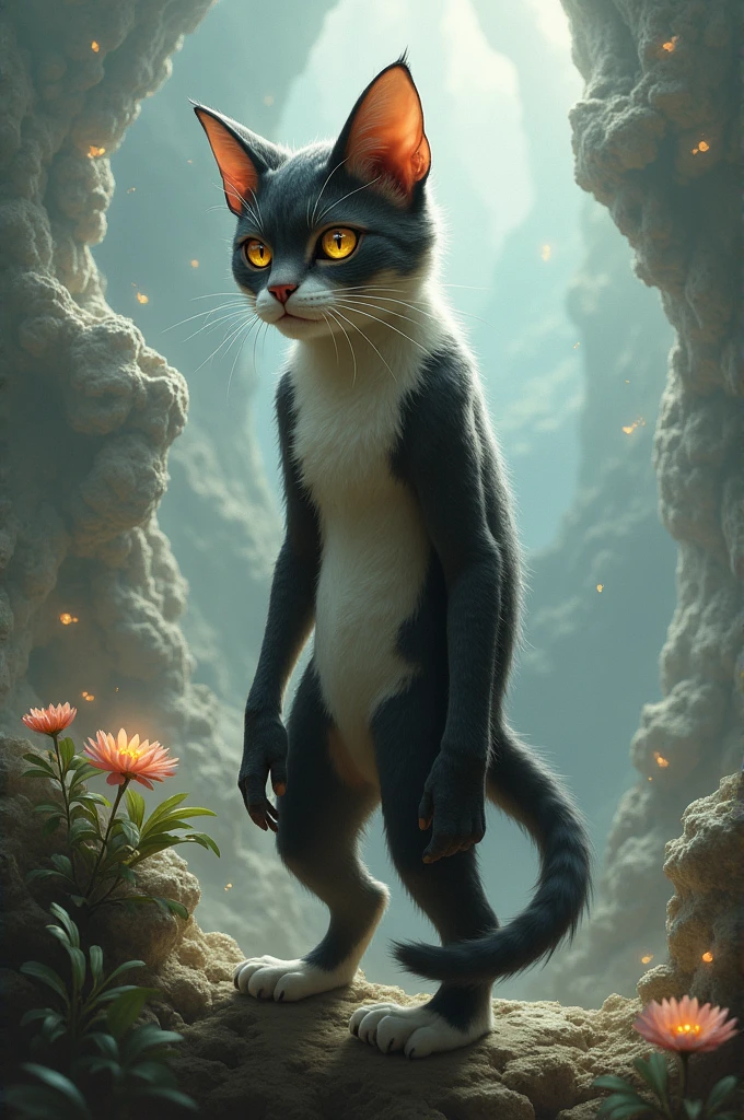 Human cat. Fantasy.